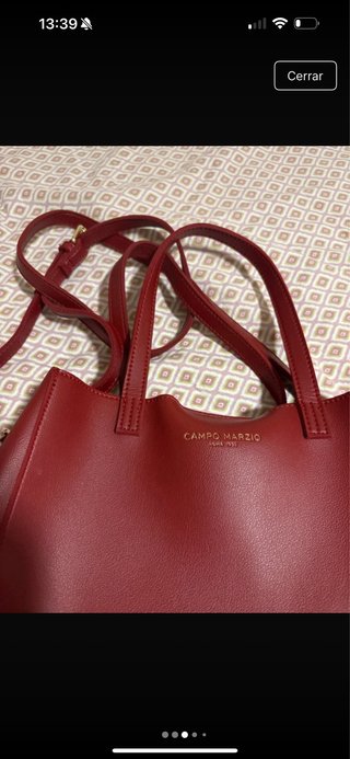 Bolso CAMPO MARZIO Piel Rojo