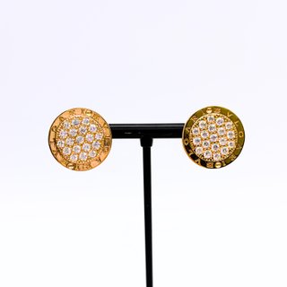 Pendientes Oro 18K, Diseño Bulgari, 7.66gr