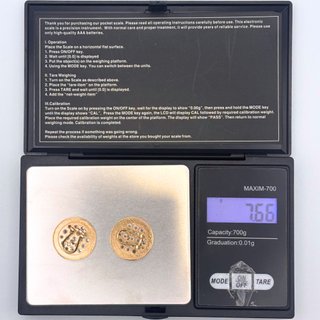 Pendientes Oro 18K, Diseño Bulgari, 7.66gr