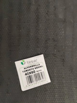 Felpudo alfombra negra para el hogar