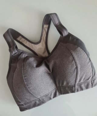 Sujetador deportivo gris