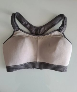 Sujetador deportivo gris