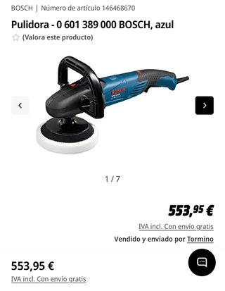 Pulidora profesional Bosch Azul