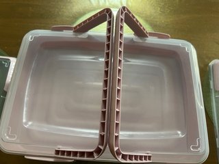 Set contenitori portaoggetti rosa