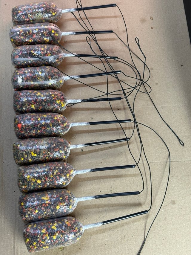 10 Bolsas PVA Carpfishing + 1 Líquido Cangrejo
