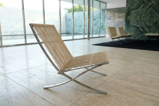 Butaca Barcelona Mies van der Rohe restaurada