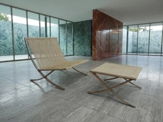 Butaca Barcelona Mies van der Rohe restaurada
