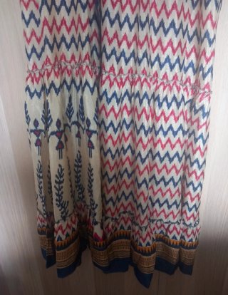 Vestido camisero estampado talla única