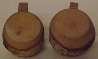 Tazzine Legno Rustico con Corteccia