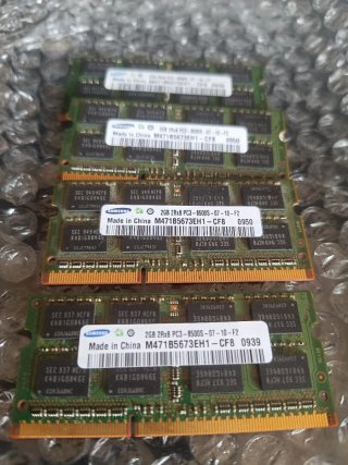 4x 2GB DDR3 Módulos RAM Portátil Samsung