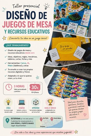 Talleres de creacion de recursos y juegos de mesa