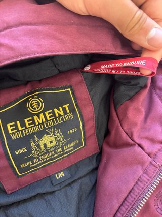 Abrigo Element Morado con Capucha