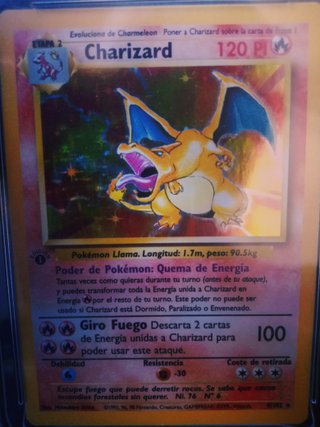 Charizard 1ed Base Set 7 NM
