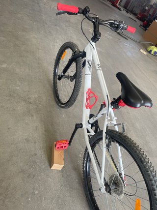 Bicicleta Decathlon MTB 24 Blanca como nueva