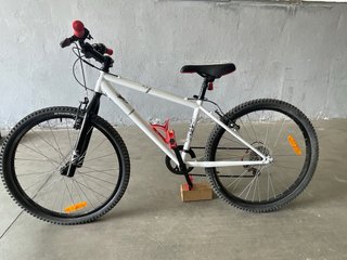 Bicicleta Decathlon MTB 24 Blanca como nueva