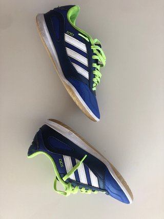 Zapatillas Adidas Sala Futbol Sala Azul/Verde