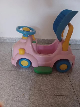 Cochecito infantil rosa y azul