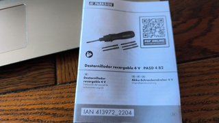 Destornillador recargable 4 V