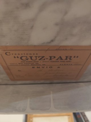 Mesa auxiliar vintage mármol