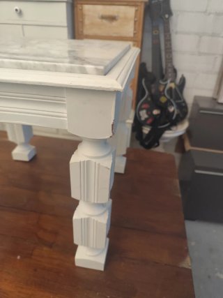 Mesa auxiliar vintage mármol