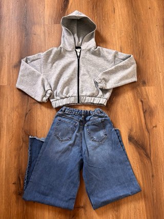 Set felpa e jeans ragazza 11 anni
