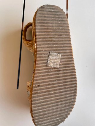 Sandalias esparto cuña Virucci beige multicolor
