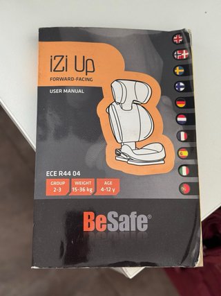 Silla coche Be Safe iZi Up Grupo 2-3