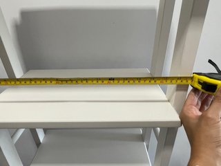 Estantería Escalera Madera Blanca