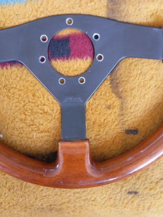 Volante madera coche clásico O.B.A.