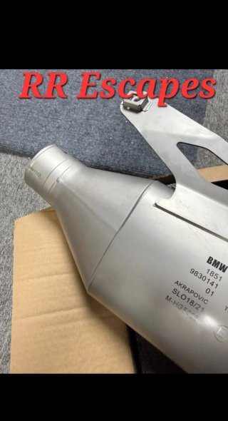 Tramo final Akrapovic BMW S1000RR