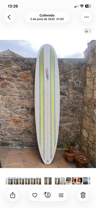 Tabla surf Longboard NSP 8'2 + funda y leash