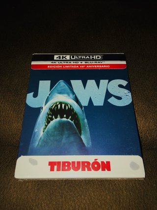 Blu-ray 4K Tiburón Edición Limitada 45 Aniversario