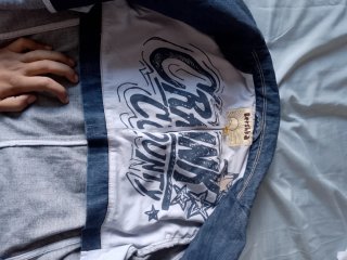 Chaqueta vaquera blazer azul