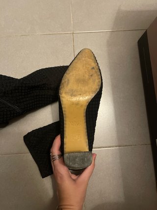 Botines de tacón negros