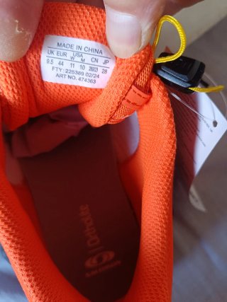 Botas Salomon Nuevas Naranja y Morado