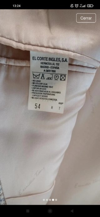 Chaqueta americana hombre beige y marrón