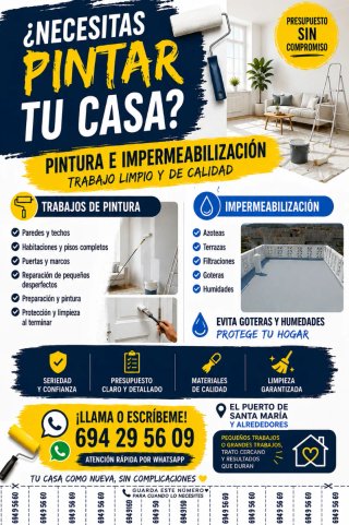 Se realiza trabajos de pintura y impermeabilizacio