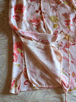 Vestido Mango flores forrado M