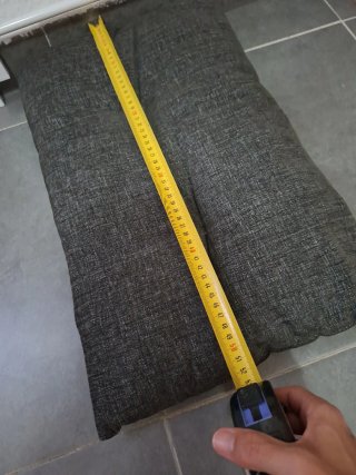 Cojines de sofá grises (4 unidades)