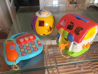 Lote Juguetes Bebé Casa Reloj