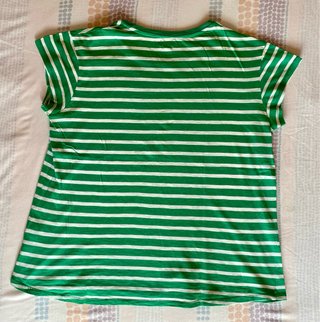 Camiseta Rayas Verde Green Coast Talla S