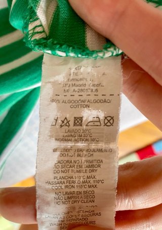 Camiseta Rayas Verde Green Coast Talla S