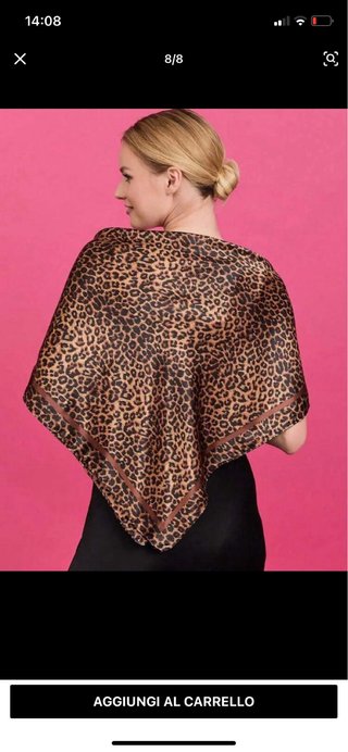 Foulard stampa animalier