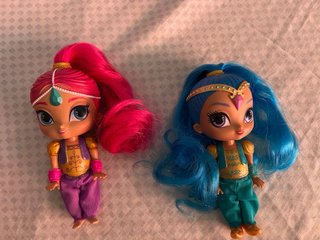 Alfombra Mágica Shimmer and Shine. Incluye muñecas
