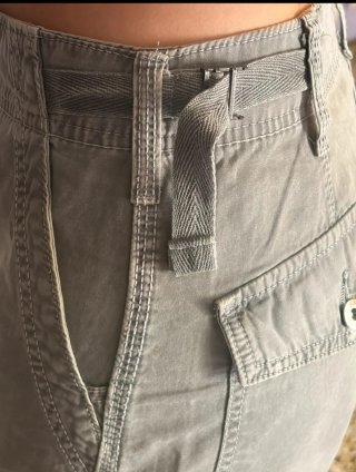Pantaloni cargo Bershka grigi