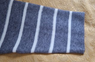 Maglione donna Evis righe grigio bianco