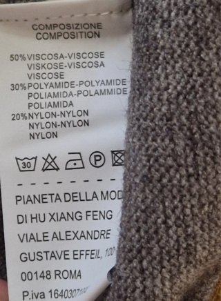 Maglione donna Evis righe grigio bianco