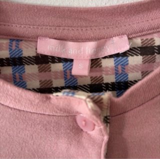 Pijama rosa oso y pantalón cuadros