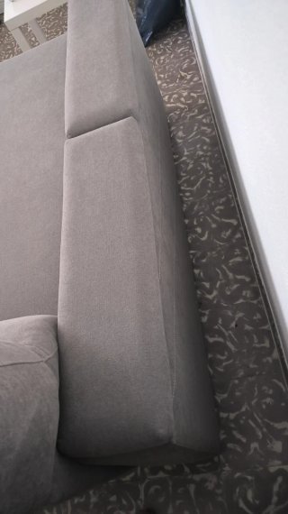 Sofá cheslong motorizado gris