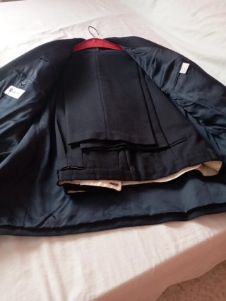 Traje de chaqueta azul marino hombre
